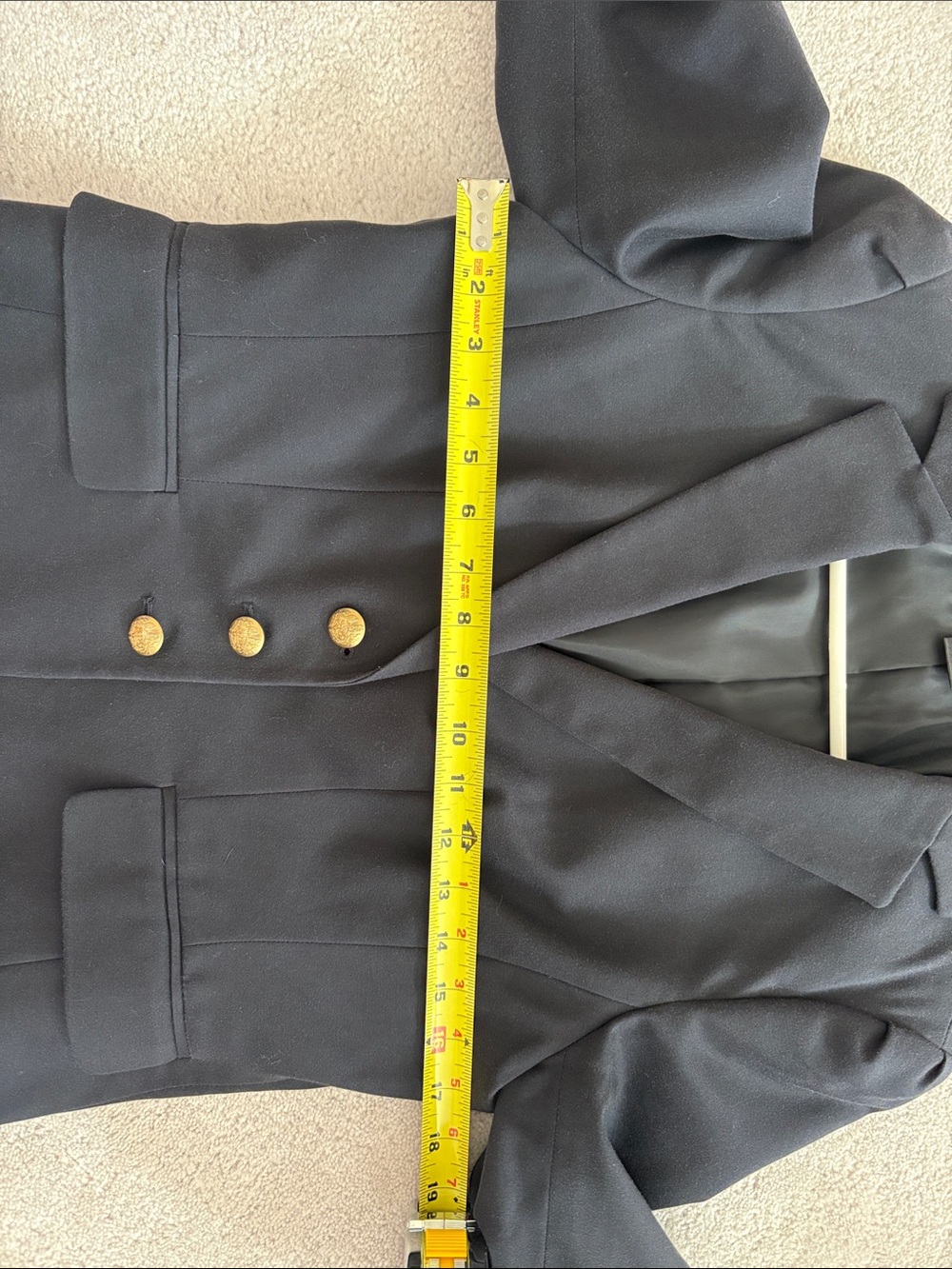 Ann Taylor Black Blazer with Gold Buttons